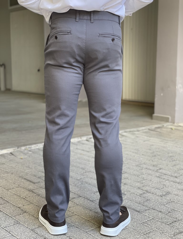 Ben Tailor ανδρικό ανθρακί υφασμάτινο Chinos παντελόνι 0178G φωτογραφία